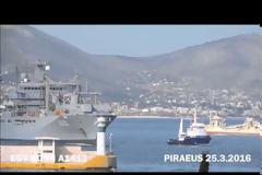 Bonn A1413 : Η ναυαρχίδα της SNMG2 στο λιμάνι του Πειραιά [video]