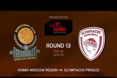 ΤΑ HIGHLIGHTS TOY XIMKI-ΟΛΥΜΠΙΑΚΟΣ(98-66) ΑΠΌ ΤΗΝ ΚΑΜΕΡΑ ΤΗΣ EUROLEAGUE *BINTEO*