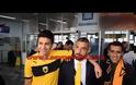 Αποθεωτική υποδοχή της ΑΕΚ στην Μυτιλήνη - Δείτε τα αποκλειστικά πλάνα [photo+video]