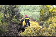 Λαμία: Το πουρνάρι έσωσε μάνα και γιο από τον γκρεμό [photo-video]