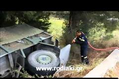 Τροχαίο ατύχημα με στρατιωτικό όχημα στη Ρόδο