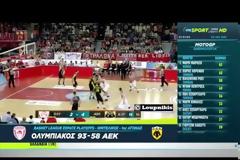 ΤΑ HIGHLIGHTS ΤΟΥ ΟΛΥΜΠΙΑΚΟΣ - ΑΕΚ 93-58 ΑΠΟ ΤΗΝ ΚΑΜΕΡΑ ΤΟΥ OTE TV! *ΒΙΝΤΕΟ*