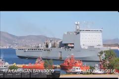 RFA Cardigan Bay : Αλλο ένα ΝΑΤΟικο πλοίο στον Πειραιά [video]