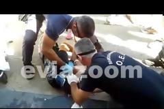 Εύβοια: Τροχαίο με θύμα ντελιβερά - Εκσφενδονίστηκε από τη μηχανή και έπεσε στην άσφαλτο