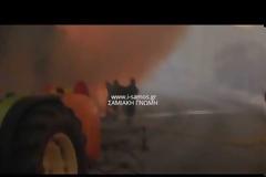 Σάμος: Ανεξέλεγκτα τα μέτωπα της φωτιάς! [photos+video]