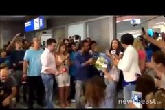 Τι δήλωσε η χρυσή Ολυμπιονίκης Κατερίνα Στεφανίδη φτάνοντας στην Αθήνα
