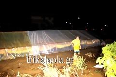 Βραδιά καταποντισμού αυτή που μας πέρασε στα Τρίκαλα - υπερχειλίζει ο Πηνειός