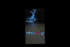 Βραδιά καταποντισμού αυτή που μας πέρασε στα Τρίκαλα - υπερχειλίζει ο Πηνειός