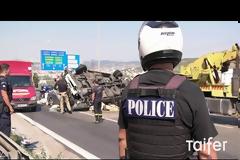 Νταλίκα σκορπάει τον τρόμο στη Θεσσαλονίκη - Ένας νεκρός, 4 τραυματίες [video]