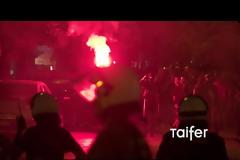 Βίντεο: Μολότοφ σκάνε ανάμεσα σε περαστικούς στη Θεσσαλονίκη