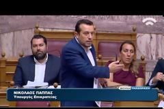 Μονομαχία Νίκου Παππά και Ιάσονα Φωτήλα στη Βουλή για τις τηλεοπτικές άδειες [video]