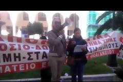 Διαμαρτυρία εργαζομένων των νοσοκομείων της πόλης στο κέντρο της Θεσσαλονίκης