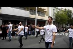Υπό βροχή παρέλασαν στα Χανιά για την 28η Οκτωβρίου [photos+video]