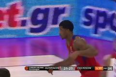ΤΑ HIGHLIGHTS ΤΟΥ ΟΛΥΜΠΙΑΚΟΣ - ΤΣΣΚΑ Μ. (75-81) ΑΠΟ ΤΗΝ EUROLEAGUE *ΒΙΝΤΕΟ*