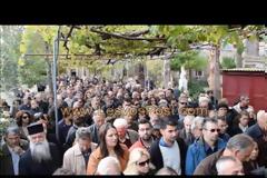 «Βούλιαξε» η μονή Λειμώνος από πιστούς για το τελευταίο αντίο στον μακαριστό Ηγούμενο Νικόδημο