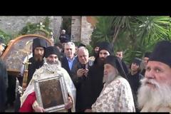 . 9358 - Αποκαλυπτήρια ψηφιδωτών Αρχαγγέλων στην Ι.Μ. Δοχειαρίου (φωτογραφίες και βίντεο)