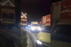 Πάτρα : Φωτιά σε νταλίκα στην Περιμετρική – Κάηκε ολοσχερώς [video]