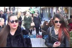 Εγκαίνια για της ομπρέλες της Απόλλωνος street στα Τρίκαλα [video]