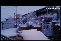 Αντιμέτωπη με το δεύτερο κύμα χιονιά η Χίος [video]