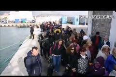 Μαζική απόβαση Τούρκων στη Χίο για τις απόκριες [video]