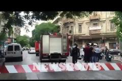 EKTAKTO: Έκρηξη σε αυτοκίνητο που επέβαινε ο Λουκάς Παπαδήμος - Δείτε φωτογραφίες και βίντεο από το σημείο