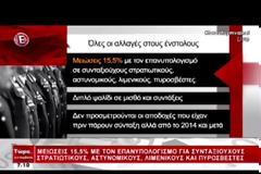 Μειώσεις 15,5% με τον επανυπολογισμό συντάξεων στελεχών ΕΔ-ΣΑ. Όλες οι αλλαγές (ΒΙΝΤΕΟ-ΠΑΡΑΔΕΙΓΜΑΤΑ)