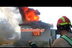Κόλαση φωτιάς στο Ζευγολατιό-3 πυροσβέστες τραυματίες