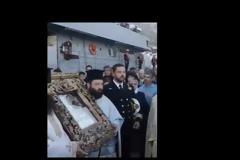 Η Παναγία Χοζοβιώτισσα με πολεμικό πλοίο στην Αθήνα! ΒΙΝΤΕΟ