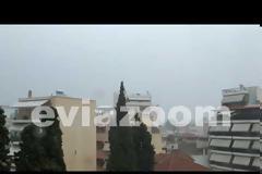 Ισχυρή καταιγίδα έπληξε την Χαλκίδα (ΒΙΝΤΕΟ)