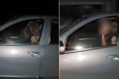Όπως φαίνεται στο βίντεο η γυναίκα έχει καβαλήσει τον άνδρα