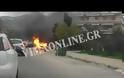 Φριχτό ατύχημα στη Γλυφάδα: Οδηγός κάηκε μέσα στο αυτοκίνητό του [Βίντεο]