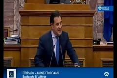 Άδωνις σε ΣΥΡΙΖΑ: Με την ψήφο σας για τους πλειστηριασμούς θα συλληφθούν Ζωή και Λαφαζάνης [Βίντεο]