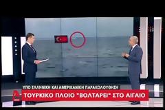 Βίντεο ντοκουμέντο: Δείτε την τουρκική φρεγάτα «Barbaros» στα ανοιχτά του Καφηρέα [video]