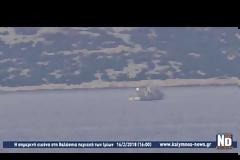 «Από μακριά και αγαπημένοι» η εικόνα στη θαλάσσια περιοχή των Ιμίων χθες Παρασκευή απόγευμα