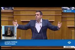 Τσίπρας στη Βουλή: «Δεν έχετε το θάρρος να αναλάβετε ούτε την πολιτική ευθύνη για το σκάνδαλο Novartis» (ΒΙΝΤΕΟ)