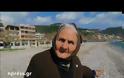 Γιαγιά ψάχνει στην παραλία της Ναυπάκτου ξύλα για το τζάκι (ΔΕΙΤΕ ΒΙΝΤΕΟ)