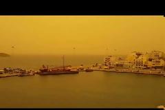 Κι όμως οι εικόνες αυτές ειναι χωρίς φίλτρα! Πνίγηκε από την αφρικανική σκόνη κ Κρήτη - Κυκλοφορούν μα μάσκες... [photos+video]